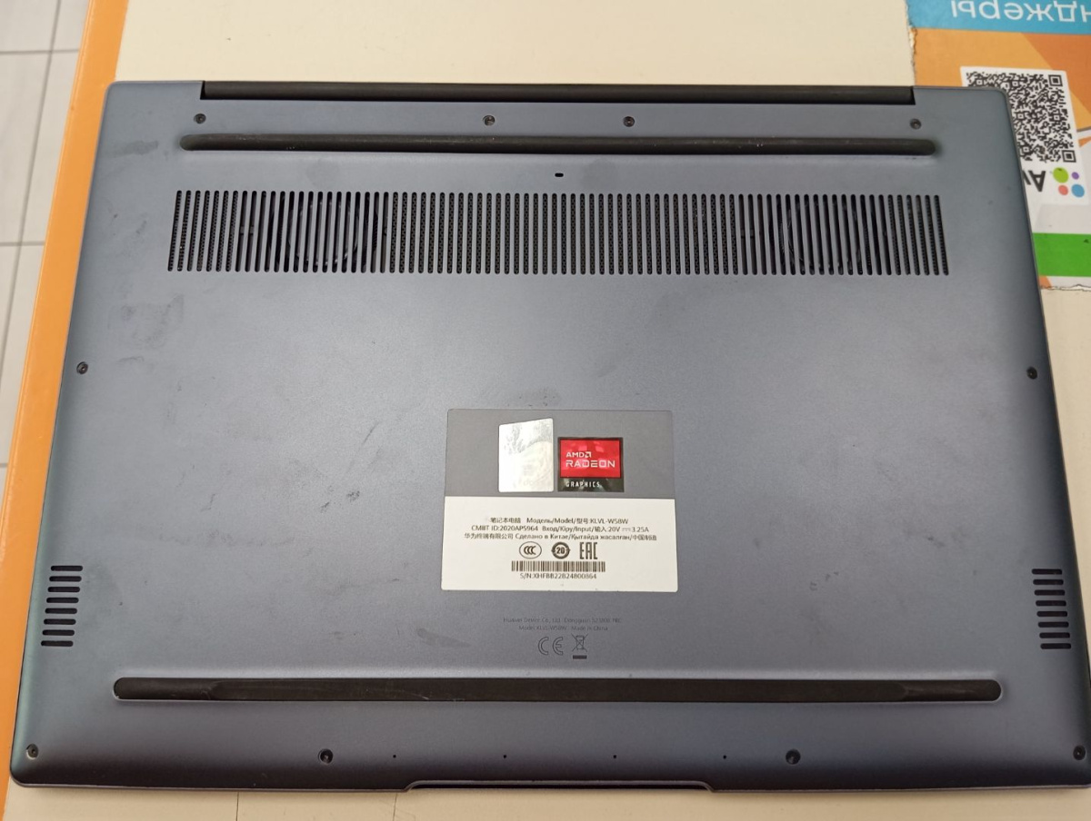 Ноутбук Huawei BoM-WFQ9; Ryzen 5-5500U, AMD Radeon (TM) Graphics, 16 Гб, 500 Гб, Нет