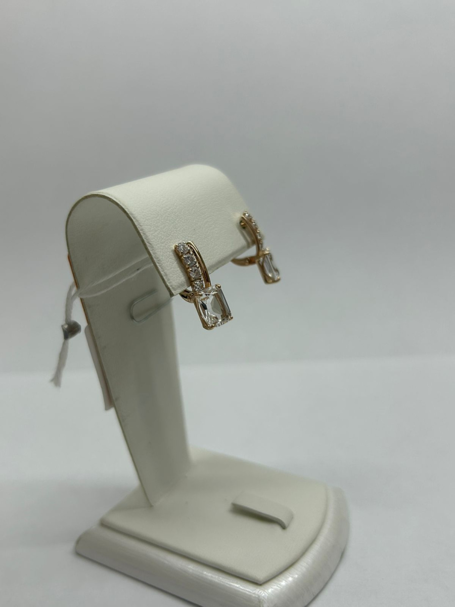 СКМИ585 СЕРЬГИ С КАМНЯМИ (Au 585)