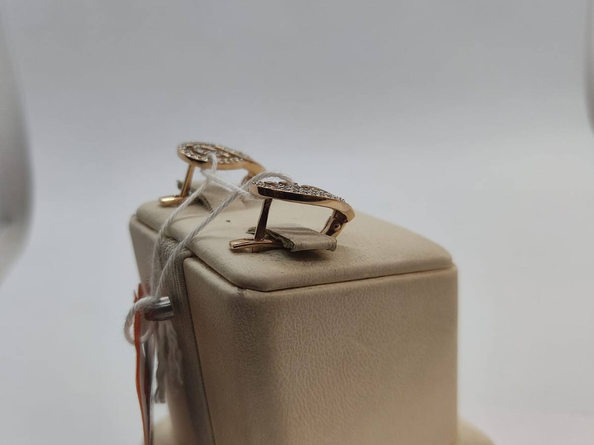 СКМИ585 СЕРЬГИ С КАМНЯМИ (Au 585)