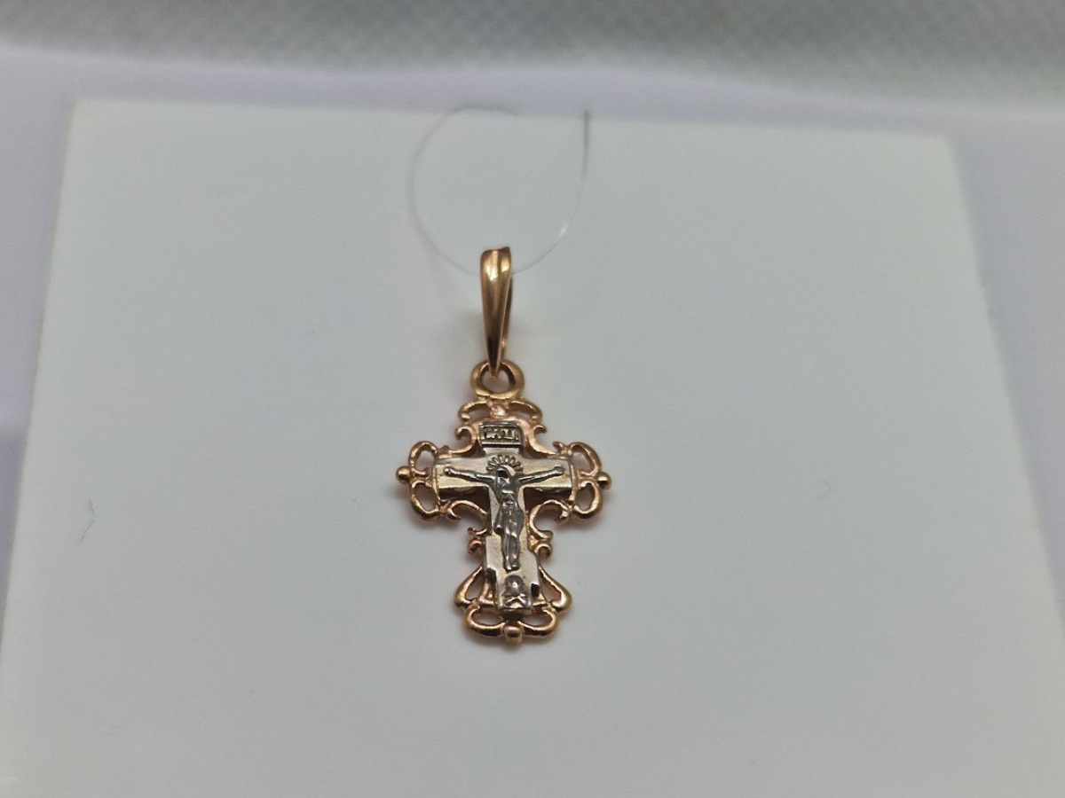 810-00302-10-00-00-00 ПОДВЕСКА КРЕСТ без камня (Au 585) 810-00302-10-00-00-00 ПОДВЕСКА КРЕСТ без камня (Au 585)