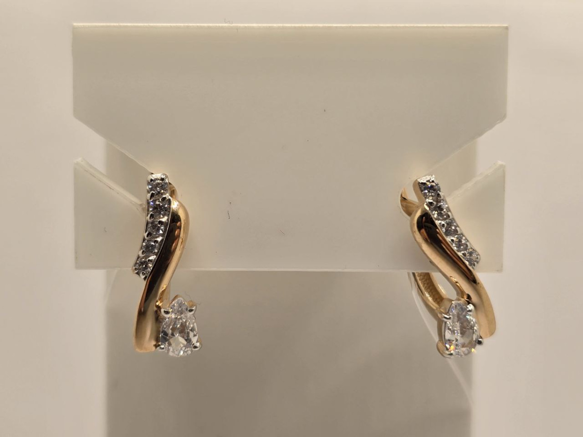 СЕРЬГИ С КАМНЯМИ (Au 585)