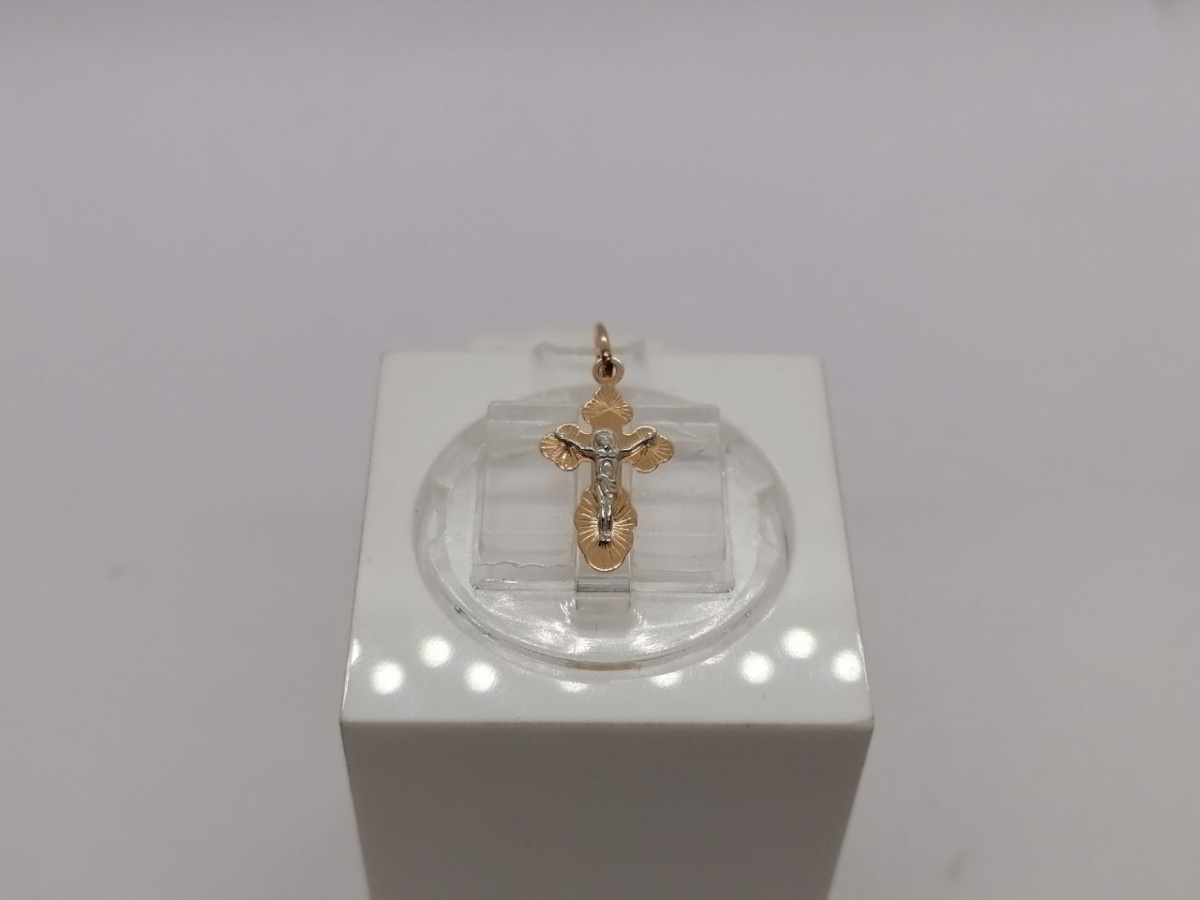 ПОДВЕСКА КРЕСТ без камня (Au 585)