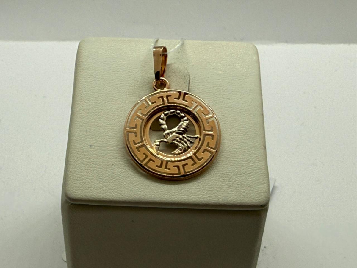 ПОДВЕСКА ЗНАК ЗОДИАКА СКОРПИОН (Au 585) ПОДВЕСКА ЗНАК ЗОДИАКА СКОРПИОН (Au 585)