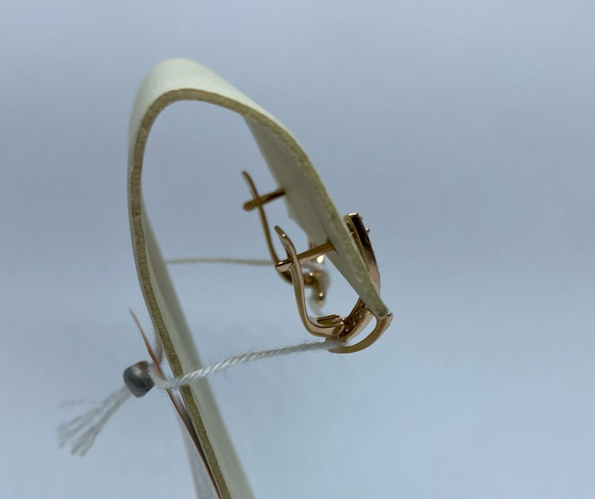 СКМИ585 СЕРЬГИ С КАМНЯМИ (Au 585)