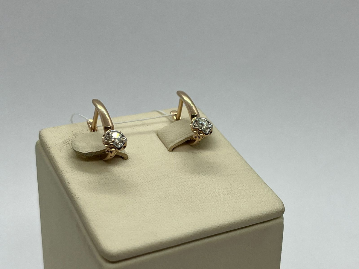 СЕРЬГИ БРИЛЛИАНТ (Au 585)