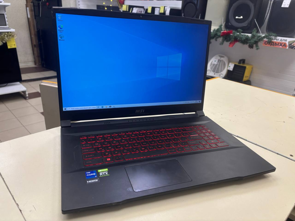 Ноутбук MSI GF76; Intel Core i7-12650H, GeForce RTX 3050, 64 Гб, 512 GB, Нет