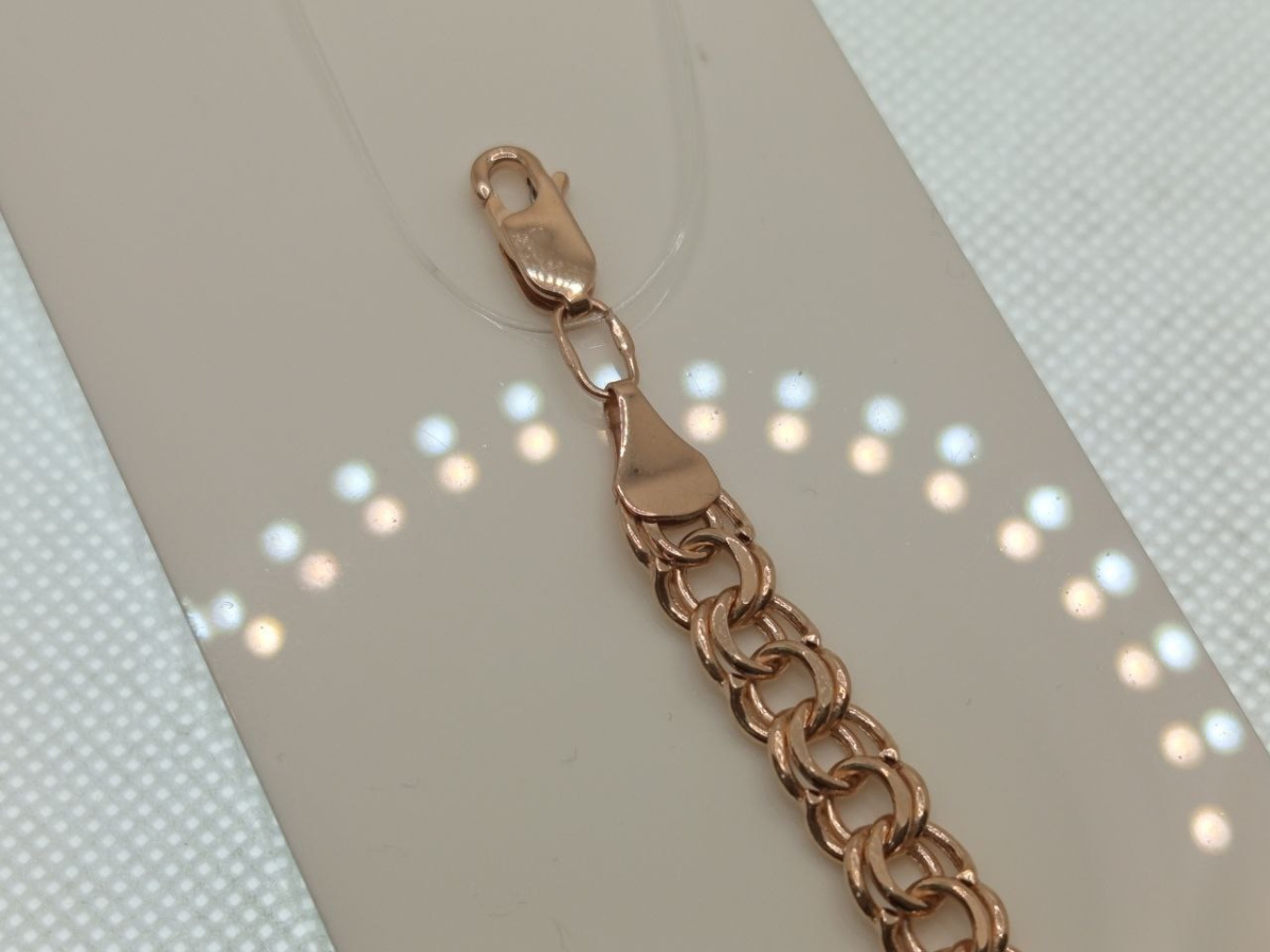 БРАСЛЕТ ПУСТОТЕЛЫЙ Бисмарк (Au 585)