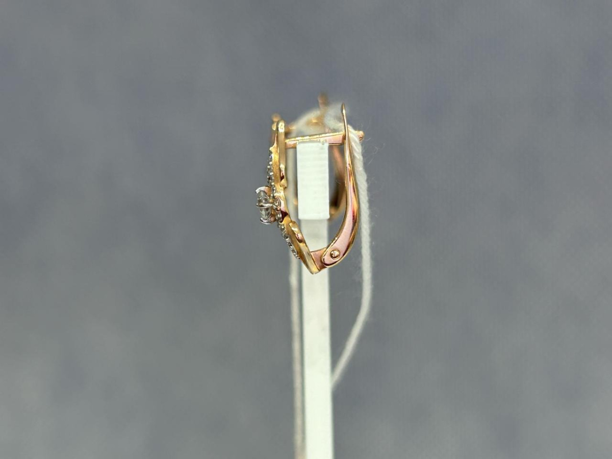 СКМИ585 СЕРЬГИ С КАМНЯМИ (Au 585)