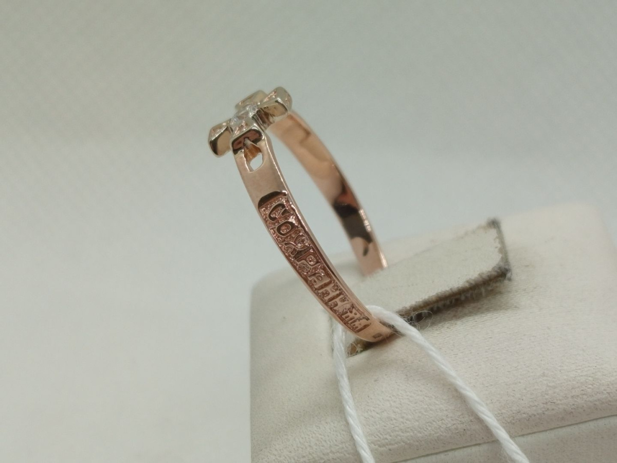 КОЛКМ585 КОЛЬЦО С КАМНЕМ (Au 585)