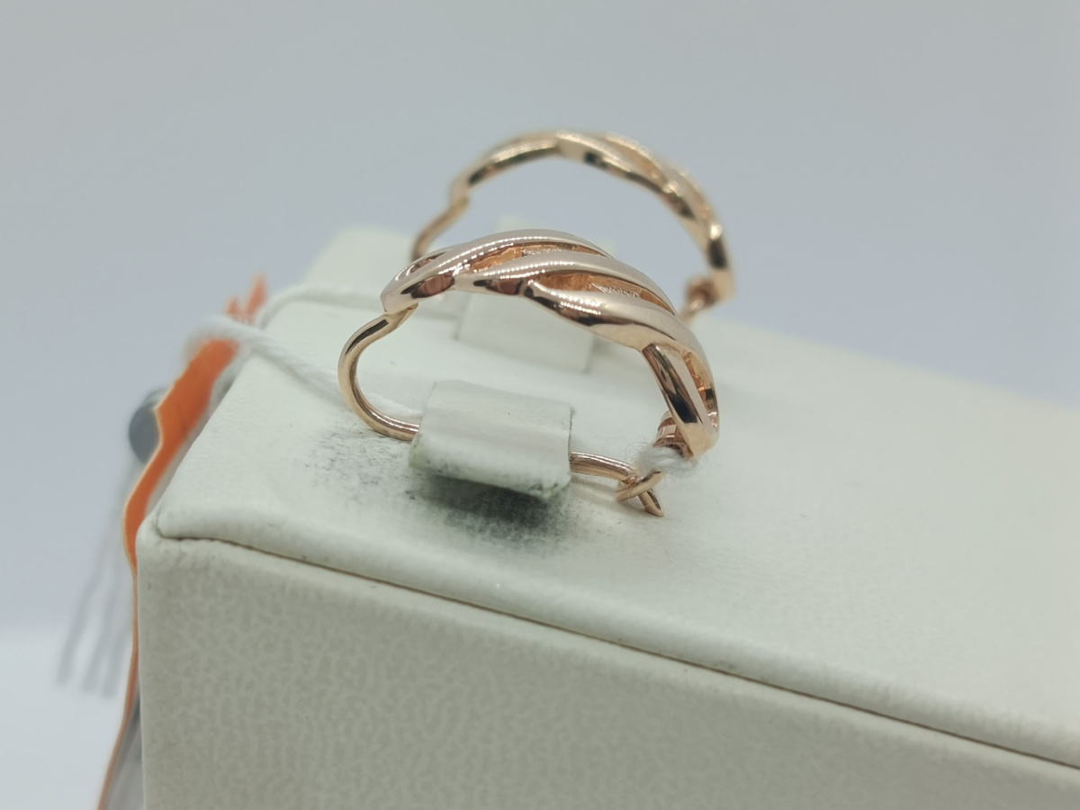 СЕРЬГИ БЕЗ КАМНЯ (Au 585)