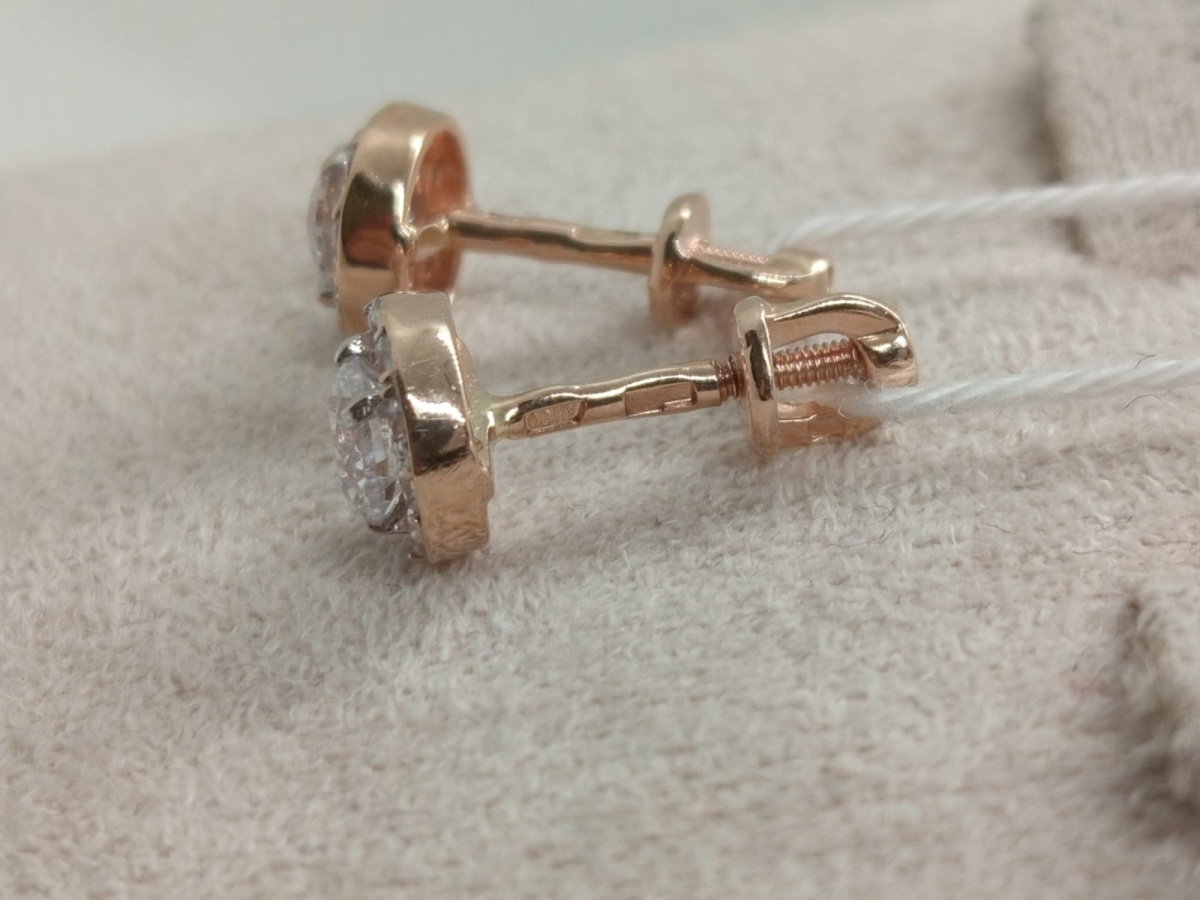 СПУС585 СЕРЬГИ ПУСЕТЫ (Au 585)