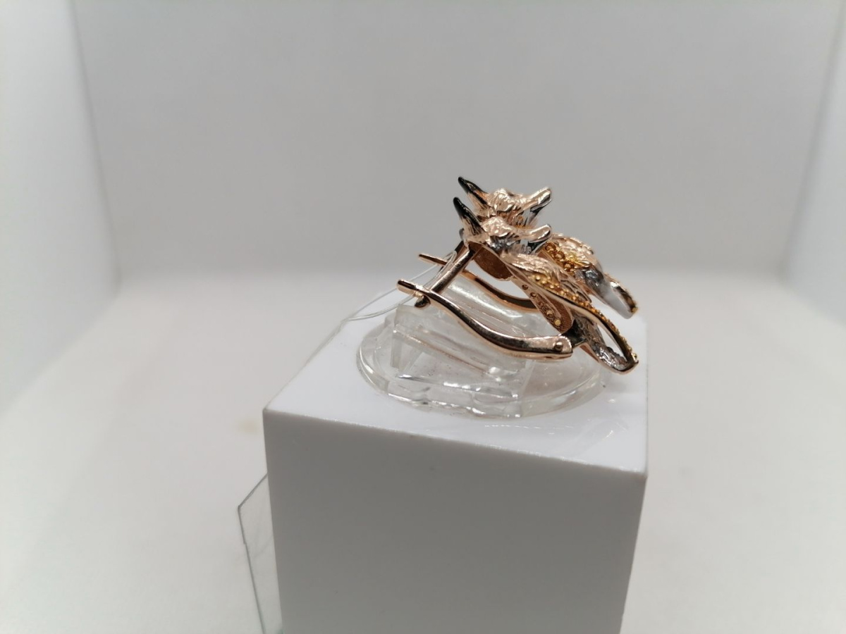 СЕРЬГИ ЦИТРИН (Au 585)