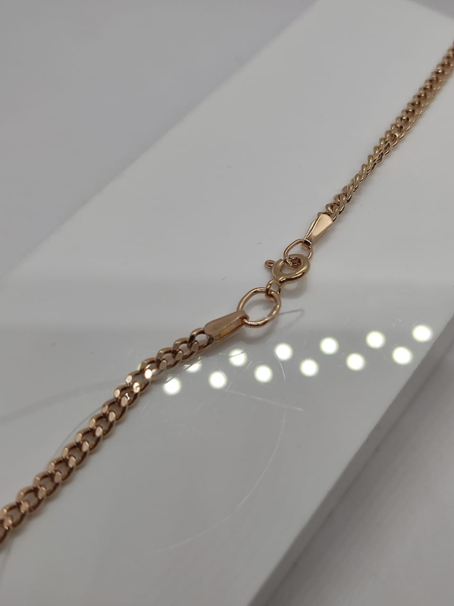 8080002П-55 ЦЕПЬ ПУСТОТЕЛАЯ Панцирное (Au 585)