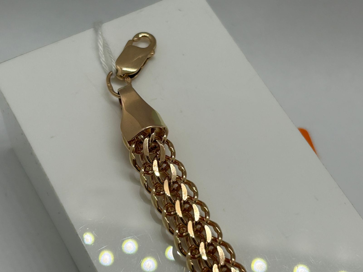 БРАСЛЕТ ПОЛНОВЕСНЫЙ Итальянка Au 585