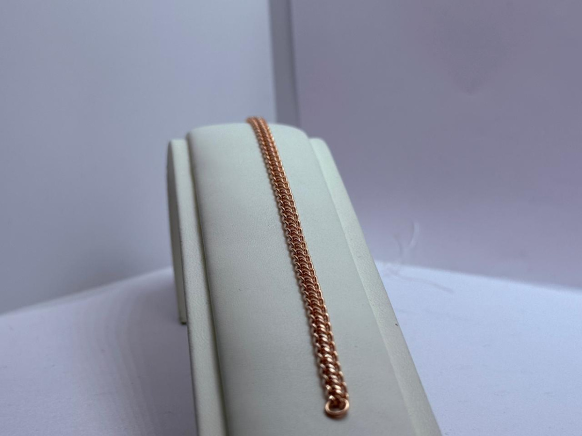 БРАСЛЕТ ПУСТОТЕЛЫЙ Царь (Au 585)