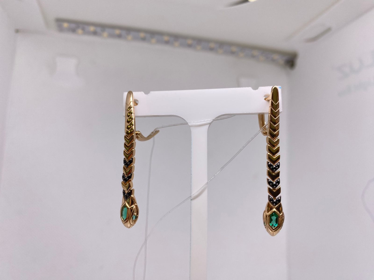 СЕРЬГИ С КАМНЯМИ (Au 585)