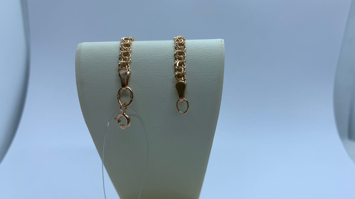 7050200-18 БРАСЛЕТ ПОЛНОВЕСНЫЙ Бисмарк (Au 585)