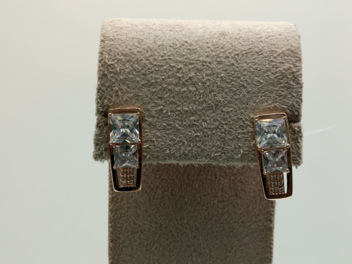 СЕРЬГИ С КАМНЯМИ (Au 585)