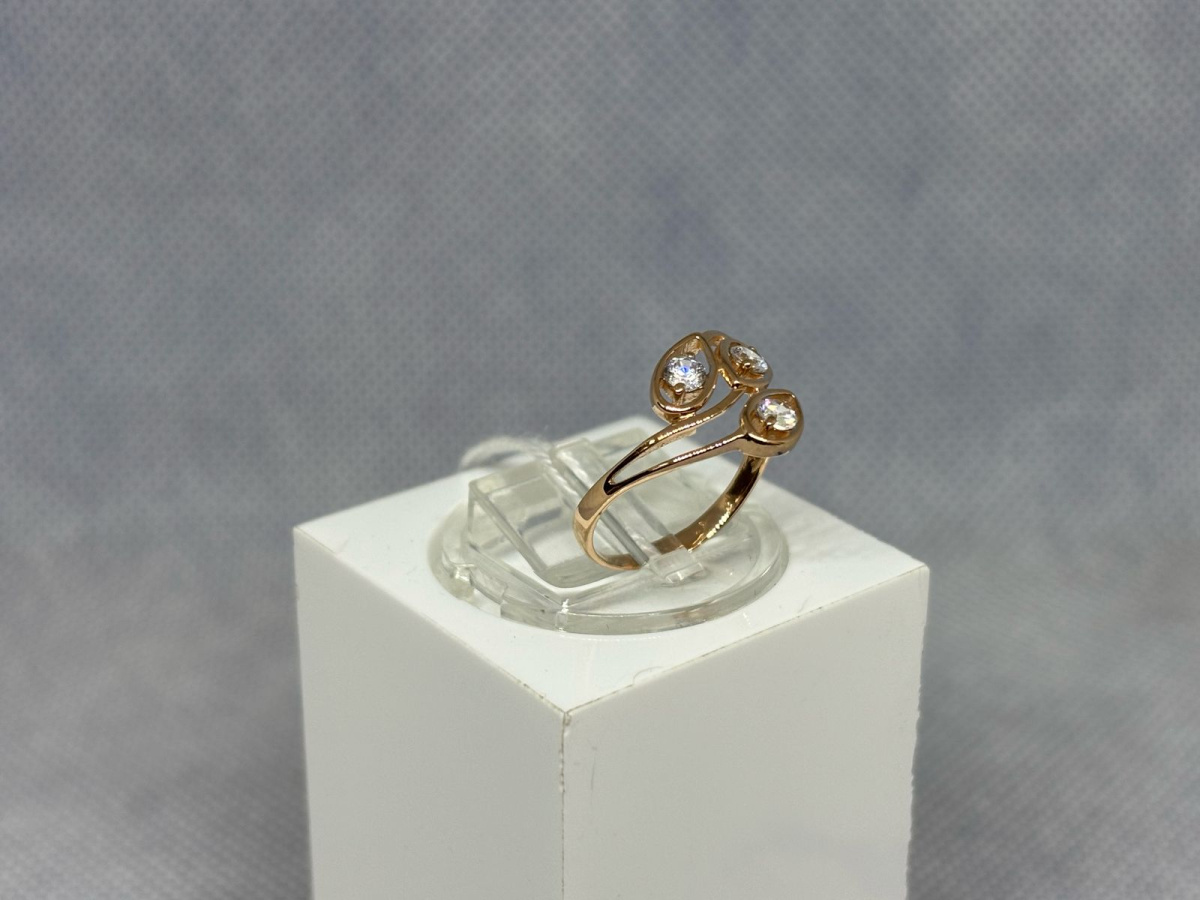 КОЛКМИ585 КОЛЬЦО С КАМНЯМИ (Au 585)