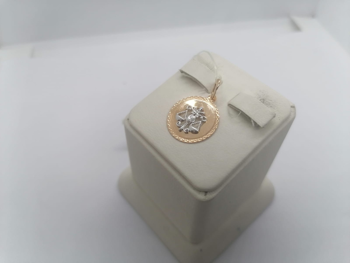 09-0878 ПОДВЕСКА ЗНАК ЗОДИАКА ВЕСЫ (Au 585)