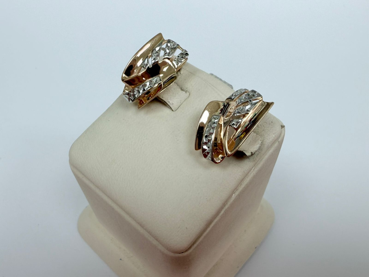 СЕРЬГИ БЕЗ КАМНЯ (Au 585)