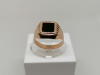 4186эс10 КОЛЬЦО ПЕЧАТКА Эмаль (Au 585)