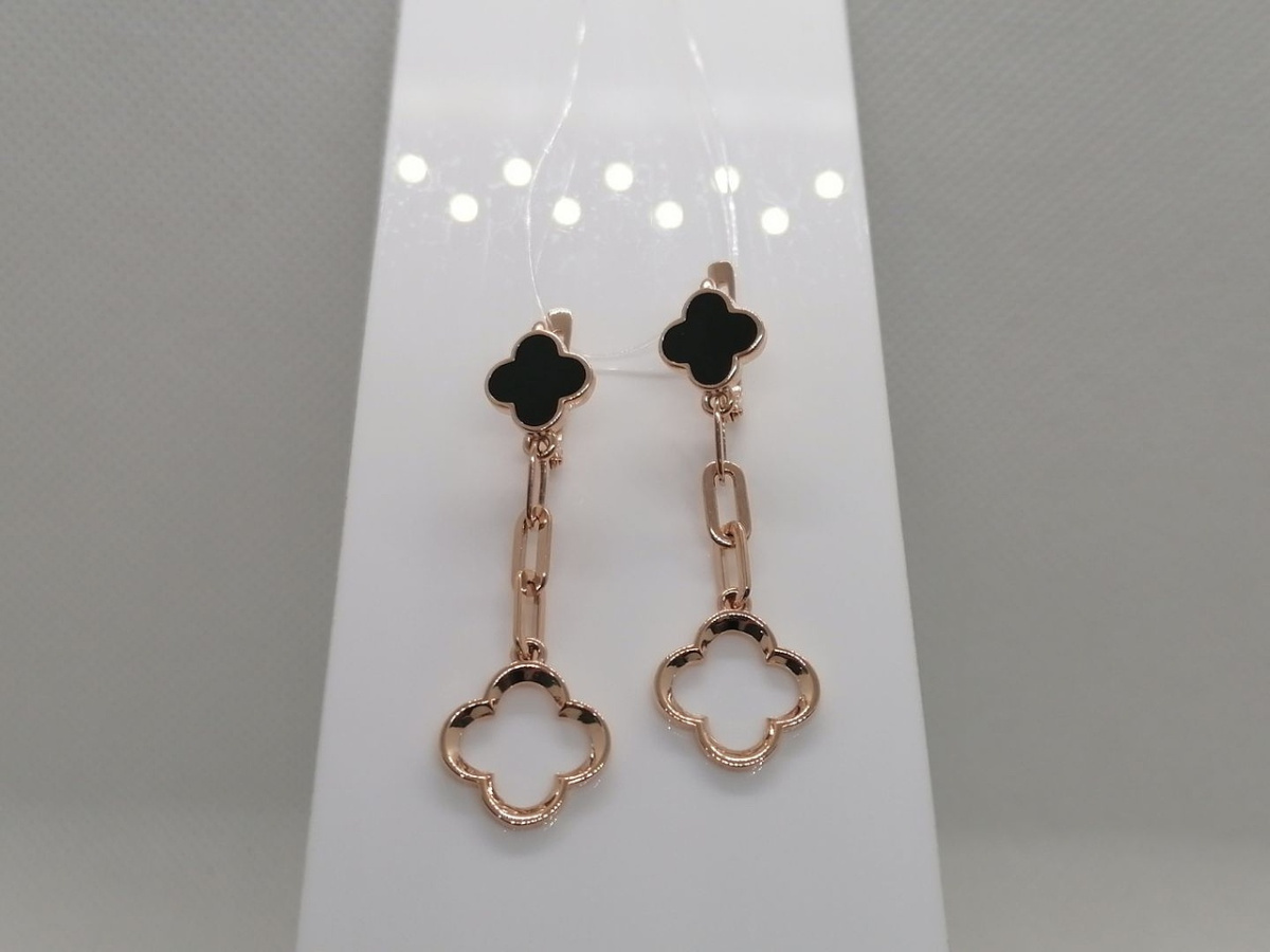 СЕРЬГИ ЭМАЛЬ (Au 585)