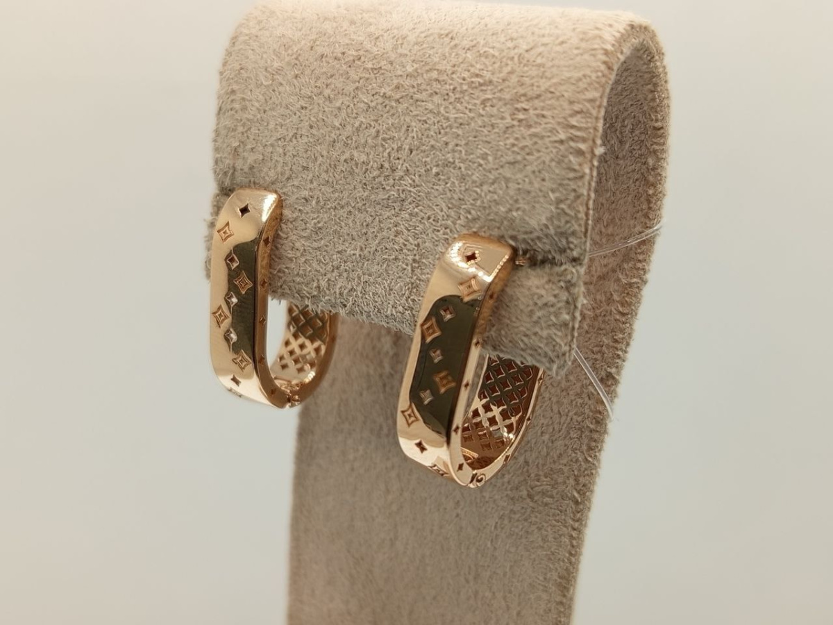 СЕРЬГИ БЕЗ КАМНЯ (Au 585)