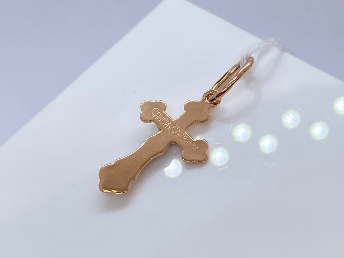 ПОДКБК585 ПОДВЕСКА КРЕСТ БЕЗ КАМНЯ (Au 585) ПОДКБК585 ПОДВЕСКА КРЕСТ БЕЗ КАМНЯ (Au 585)