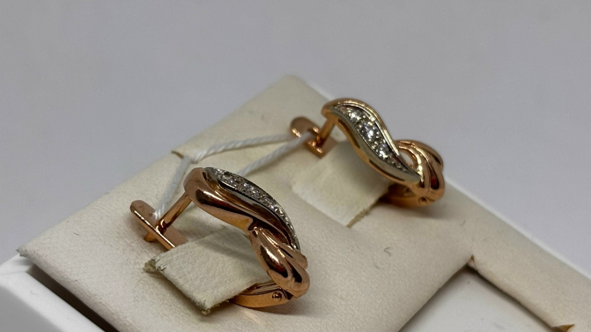 СЕРЬГИ С КАМНЯМИ (Au 585)