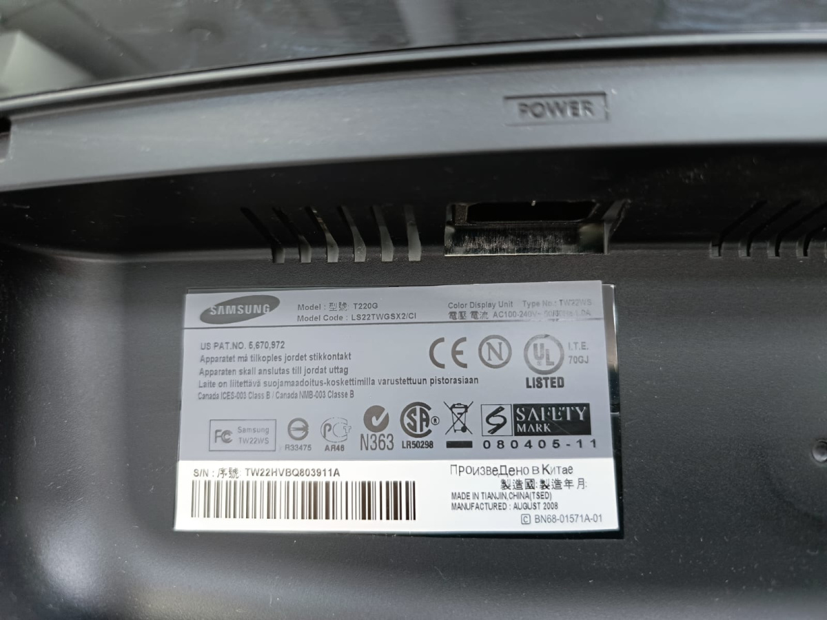 Монитор Samsung T220G