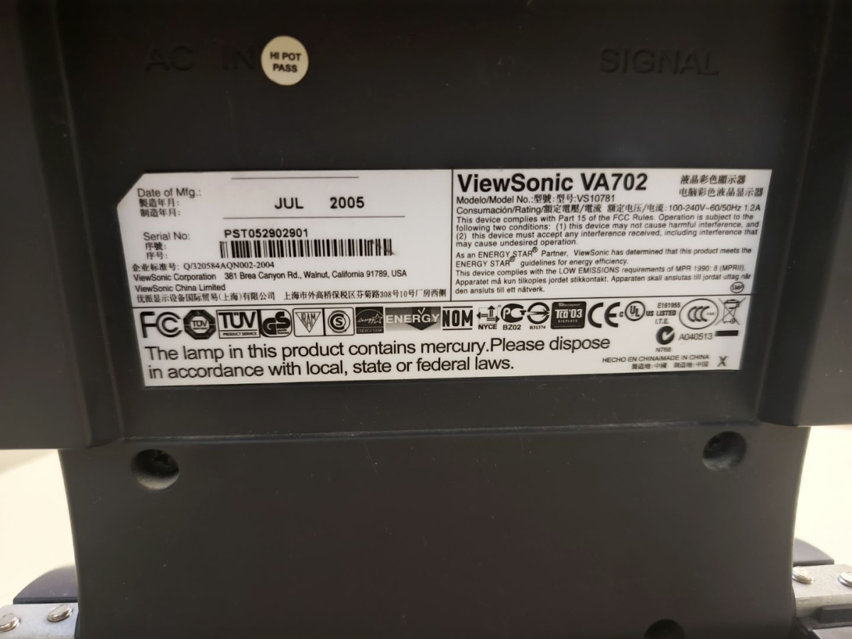 Монитор Viewsonic VA702