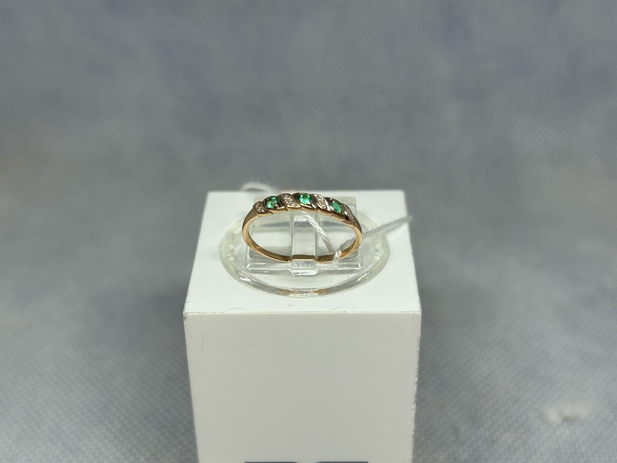 КОЛКМИ585 КОЛЬЦО С КАМНЯМИ (Au 585)