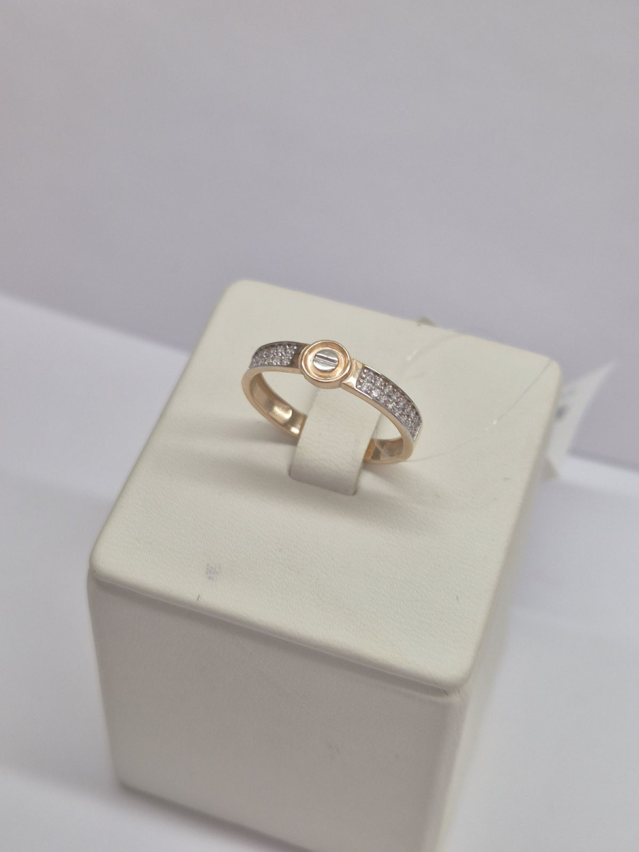 КОЛЬЦО С КАМНЯМИ (Au 585)