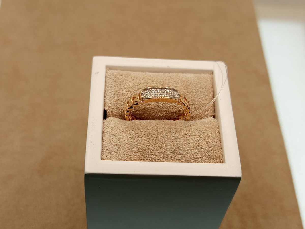 КОЛЬЦО С КАМНЯМИ (Au 585) КОЛЬЦО С КАМНЯМИ (Au 585)