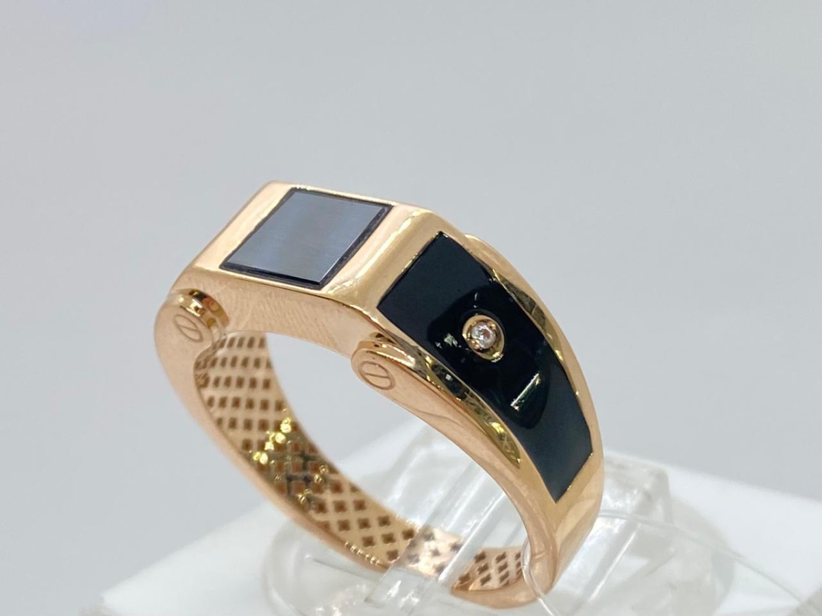 КОЛЬЦО С КАМНЯМИ (Au 585)