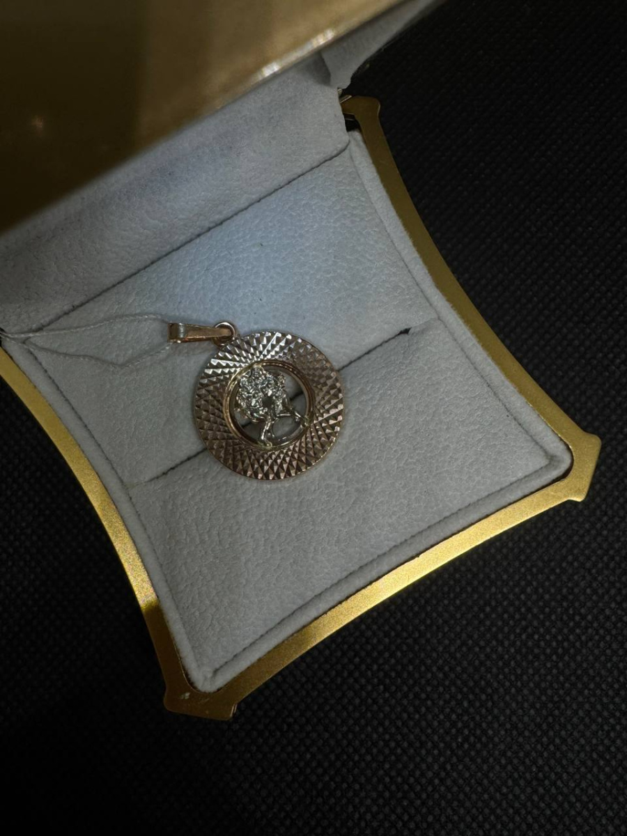 ПОДВЕСКА ЗНАК ЗОДИАКА БЛИЗНЕЦЫ (Au 585)