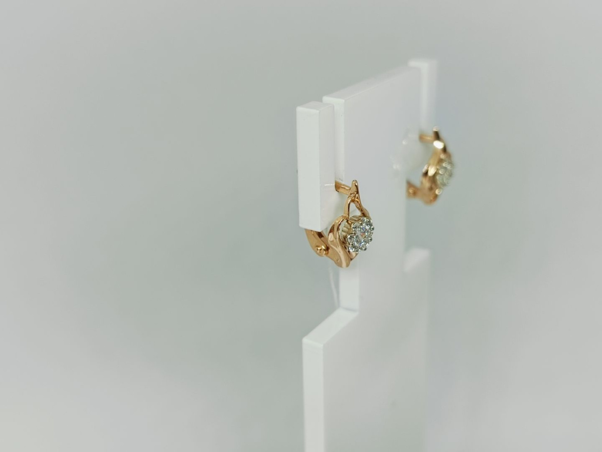 СЕРЬГИ С КАМНЯМИ (Au 585)