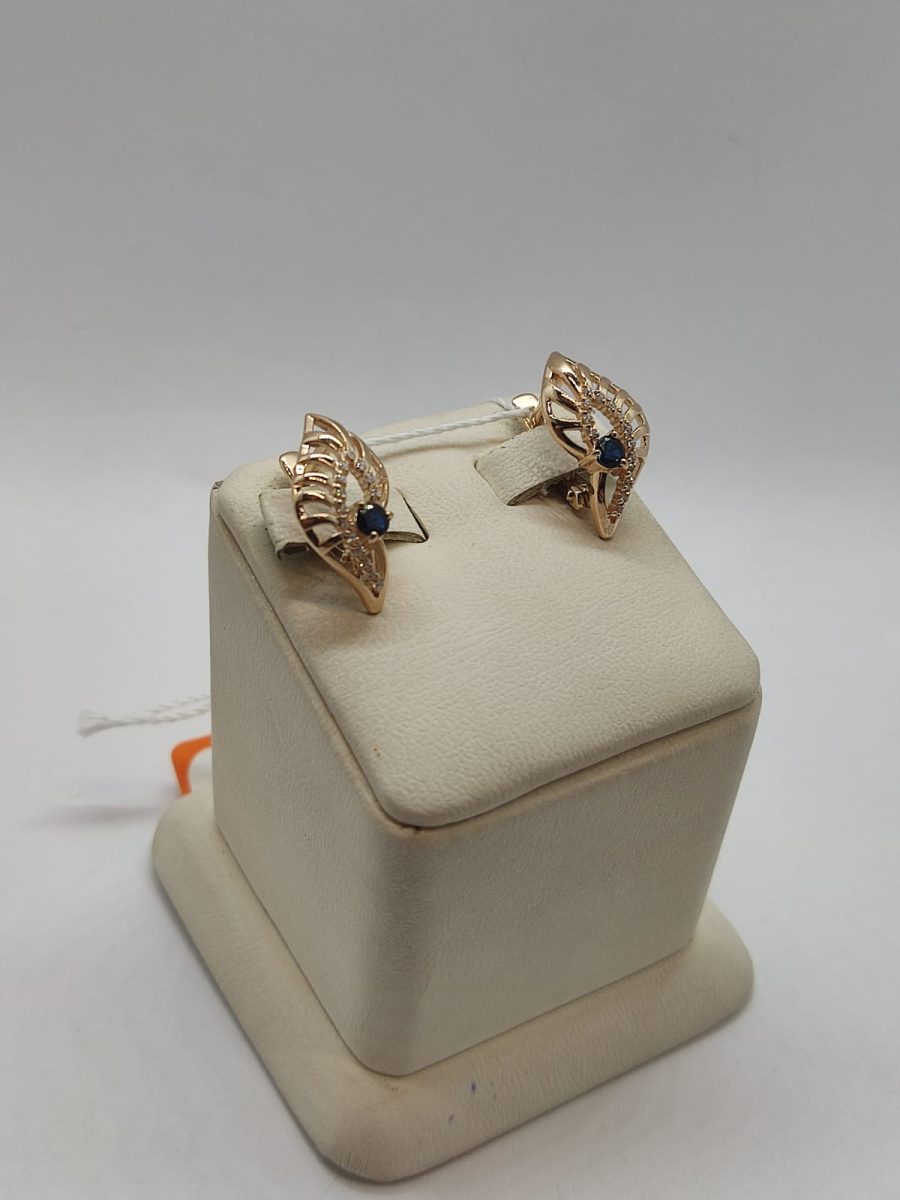 СЕРЬГИ С КАМНЯМИ (Au 585)