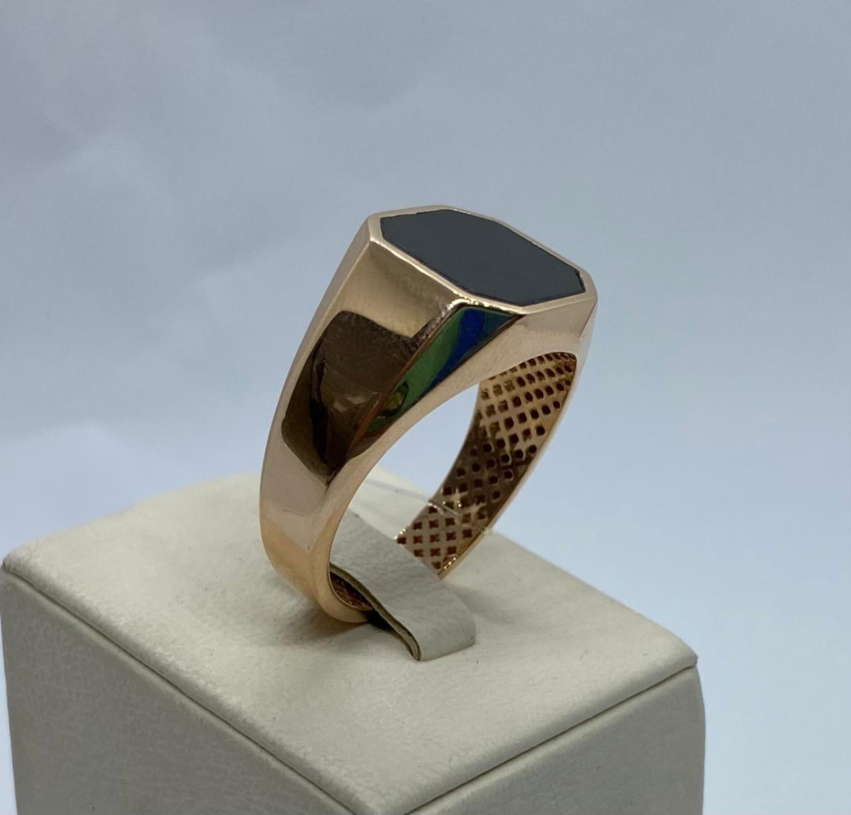 КОЛЬЦО ПЕЧАТКА оникс (Au 585)