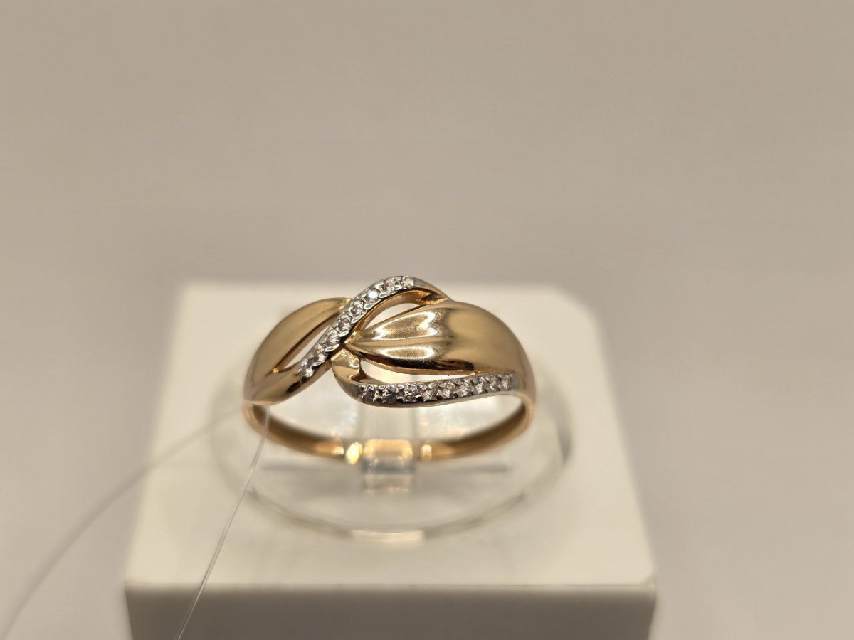 КОЛЬЦО С КАМНЯМИ (Au 585)