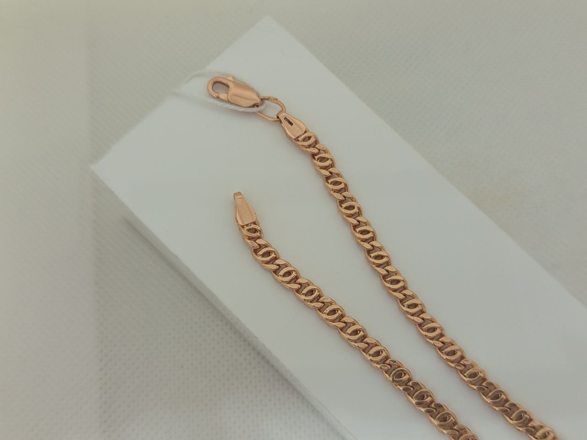 БРАСЛЕТ ПУСТОТЕЛЫЙ Птичий глаз(глаз пантеры) Au 585