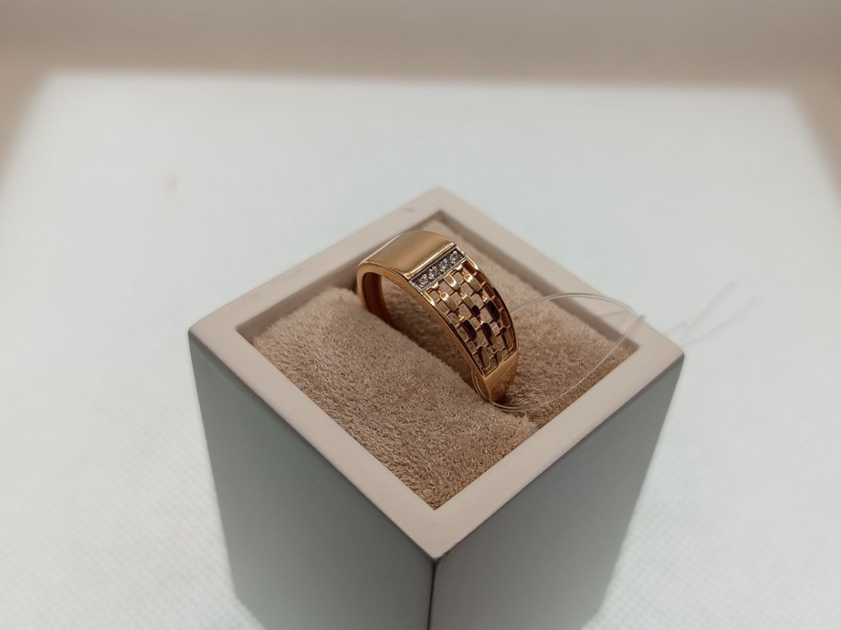 КОЛЬЦО С КАМНЯМИ (Au 585)