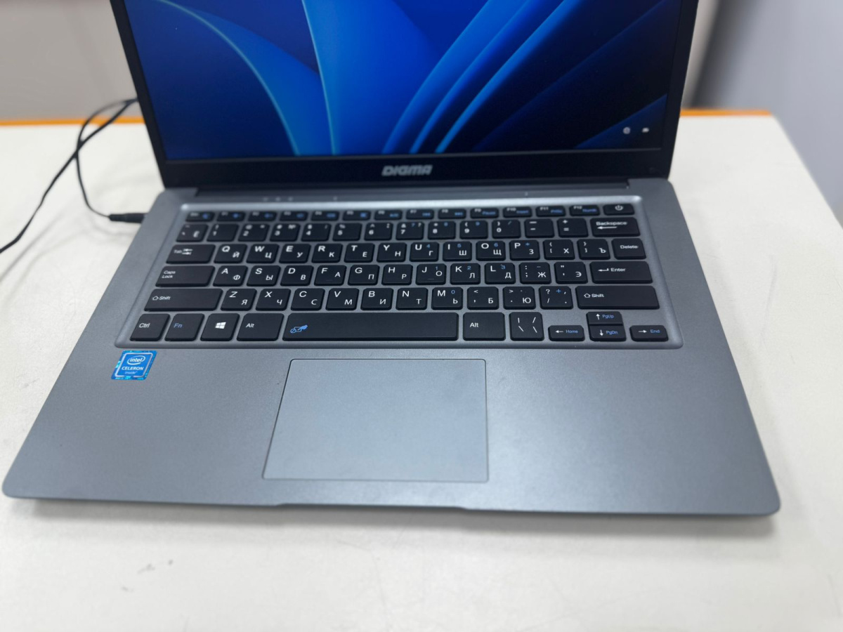 Ноутбук DIGMA EVE 14 C420; Celeron N4020, Intel UHD Graphics 600, 4 Гб, 120 Гб, Нет