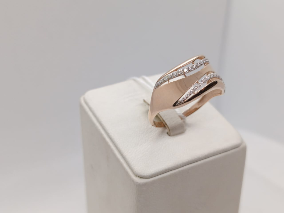 КОЛКМИ585 КОЛЬЦО С КАМНЯМИ (Au 585)