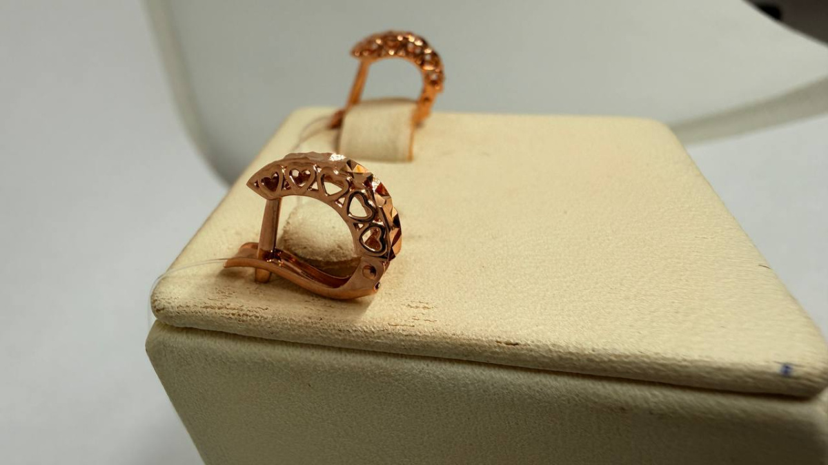 СЕРЬГИ БЕЗ КАМНЯ (Au 585)