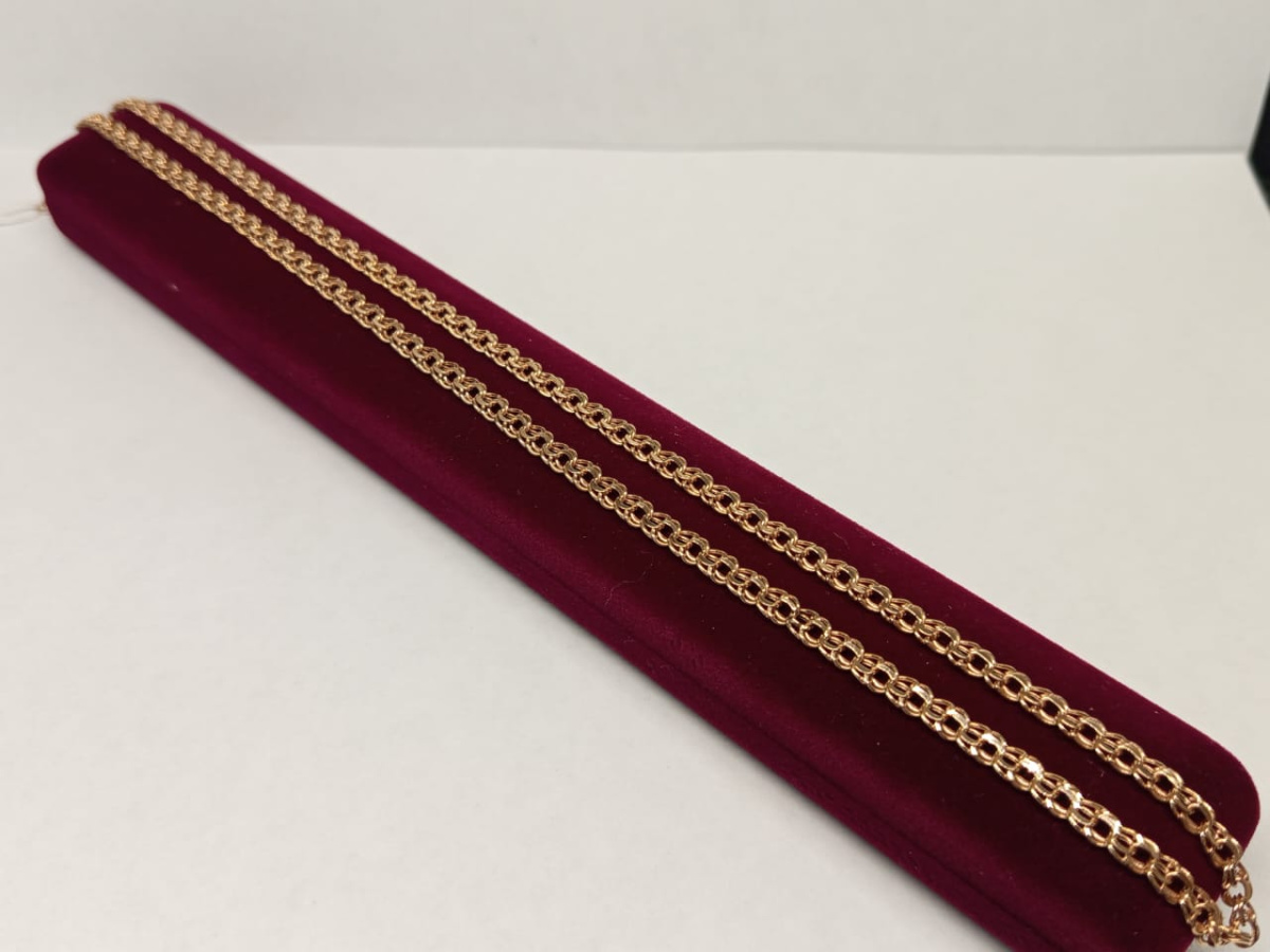 ЦПБС585 ЦЕПЬ ПУСТОТЕЛАЯ Бисмарк (Au 585)