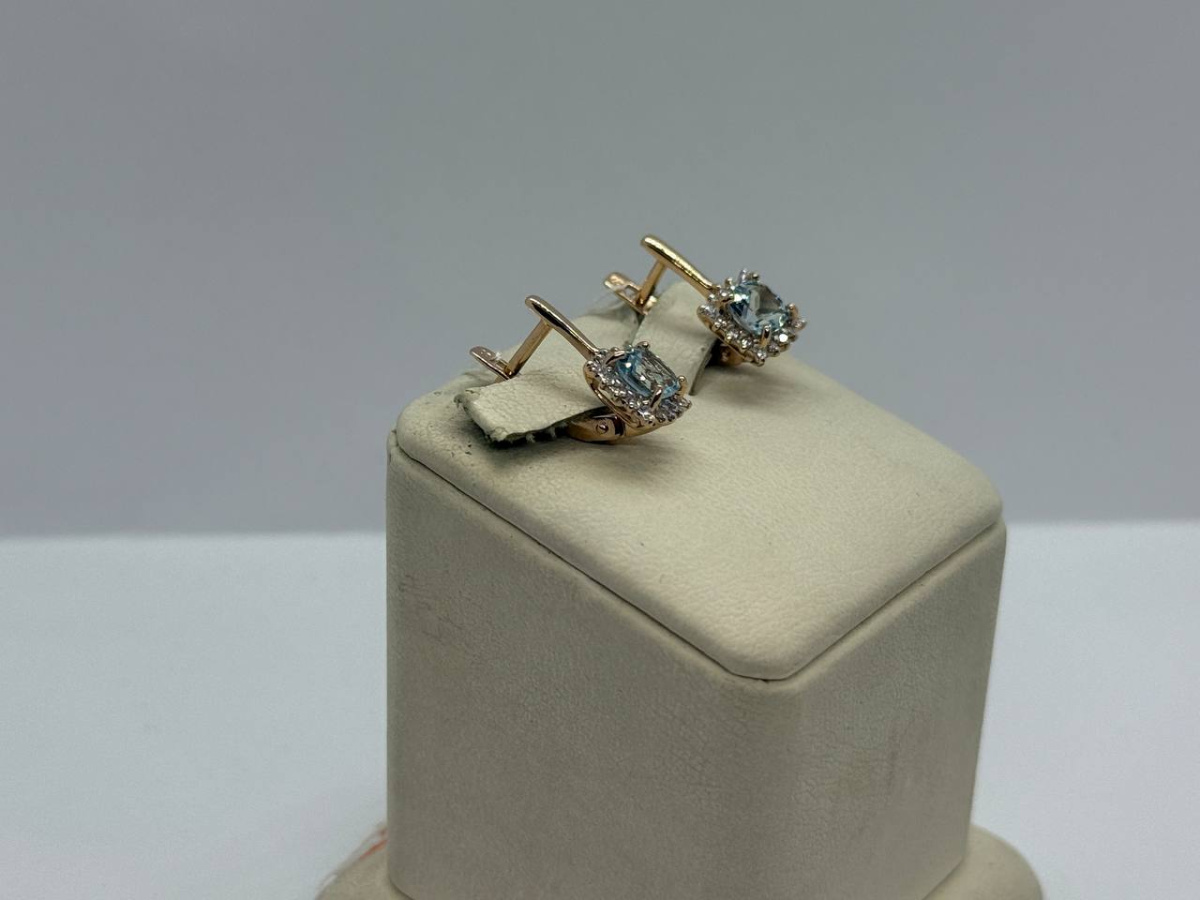 СЕРЬГИ С КАМНЯМИ (Au 585)