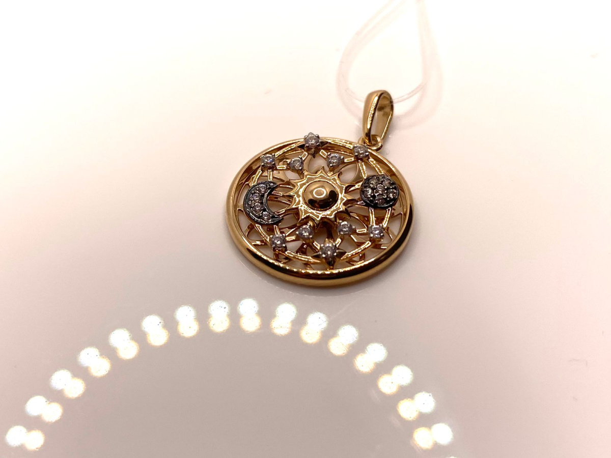 ПОДВЕСКА С КАМНЯМИ (Au 585)