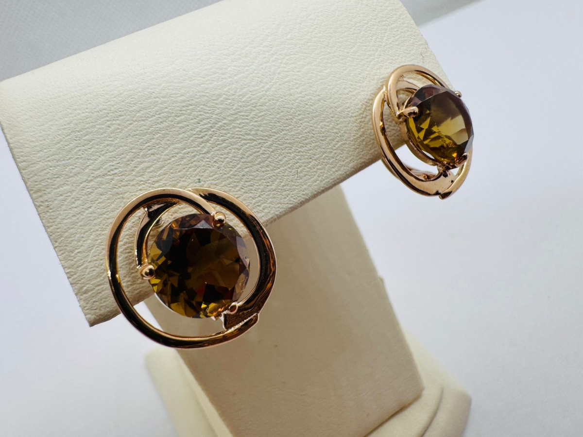 СКМ585 СЕРЬГИ С КАМНЕМ (Au 585) СКМ585 СЕРЬГИ С КАМНЕМ (Au 585)